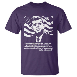 Theodore Roosevelt Quote T Shirt Patriotic American Flag Presidents Day TS14 Purple Print Your Wear