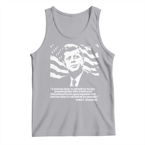 Theodore Roosevelt Quote Tank Top Patriotic American Flag Presidents Day TS14 Athletic Heather Print Your Wear