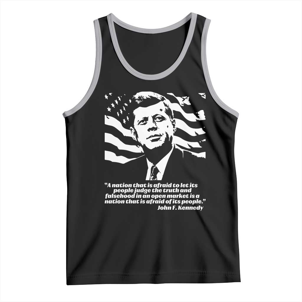 Theodore Roosevelt Quote Tank Top Patriotic American Flag Presidents Day TS14 Black Athletic Heather Print Your Wear