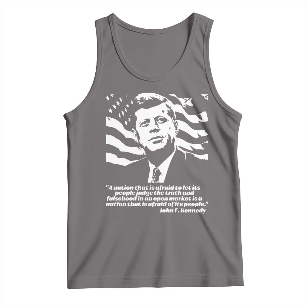 Theodore Roosevelt Quote Tank Top Patriotic American Flag Presidents Day TS14 Deep Heather Print Your Wear