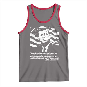 Theodore Roosevelt Quote Tank Top Patriotic American Flag Presidents Day TS14 Deep Heather Red Print Your Wear