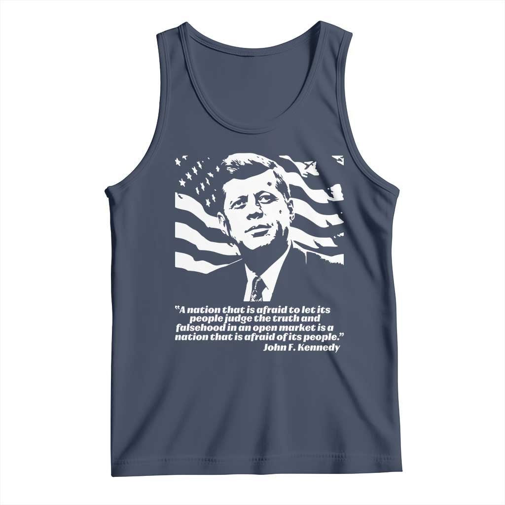 Theodore Roosevelt Quote Tank Top Patriotic American Flag Presidents Day TS14 Navy Print Your Wear