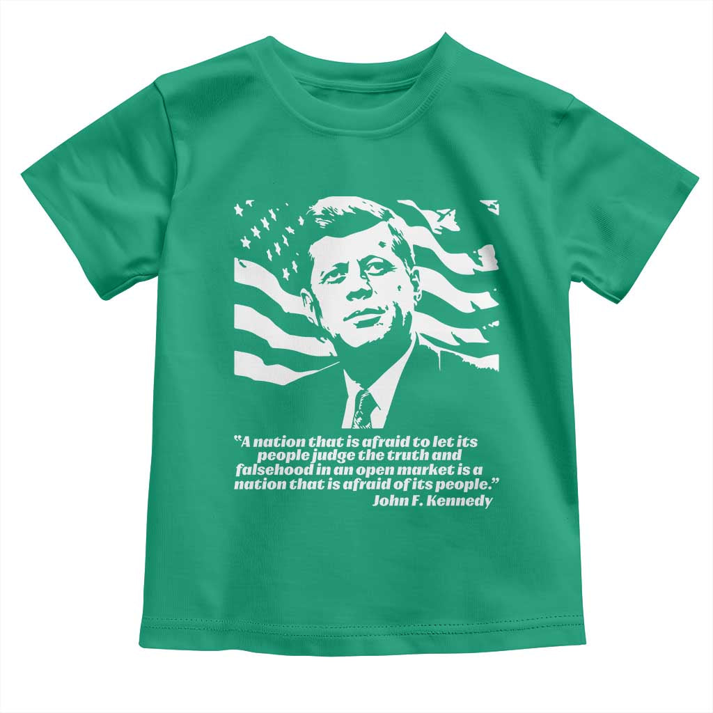 Theodore Roosevelt Quote Toddler T Shirt Patriotic American Flag Presidents Day TS14 Irish Green Print Your Wear