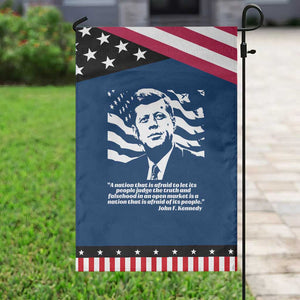 Theodore Roosevelt Quote Garden Flag Patriotic American Flag Presidents Day TS14 Classic Blue Black Print Your Wear