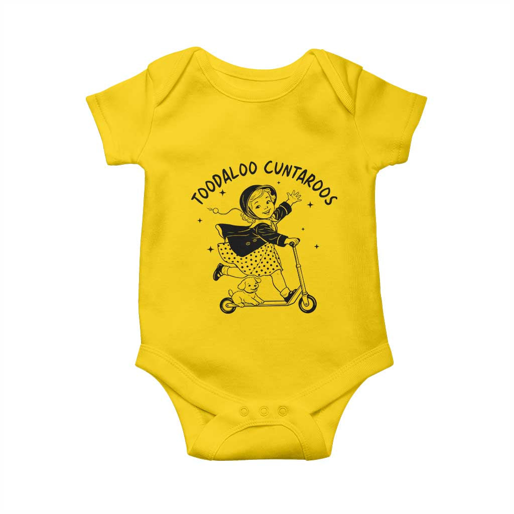 Toodaloo Cuntaroos Baby Onesie Funny Roller Girl Sarcastic TS14 Daisy Print Your Wear