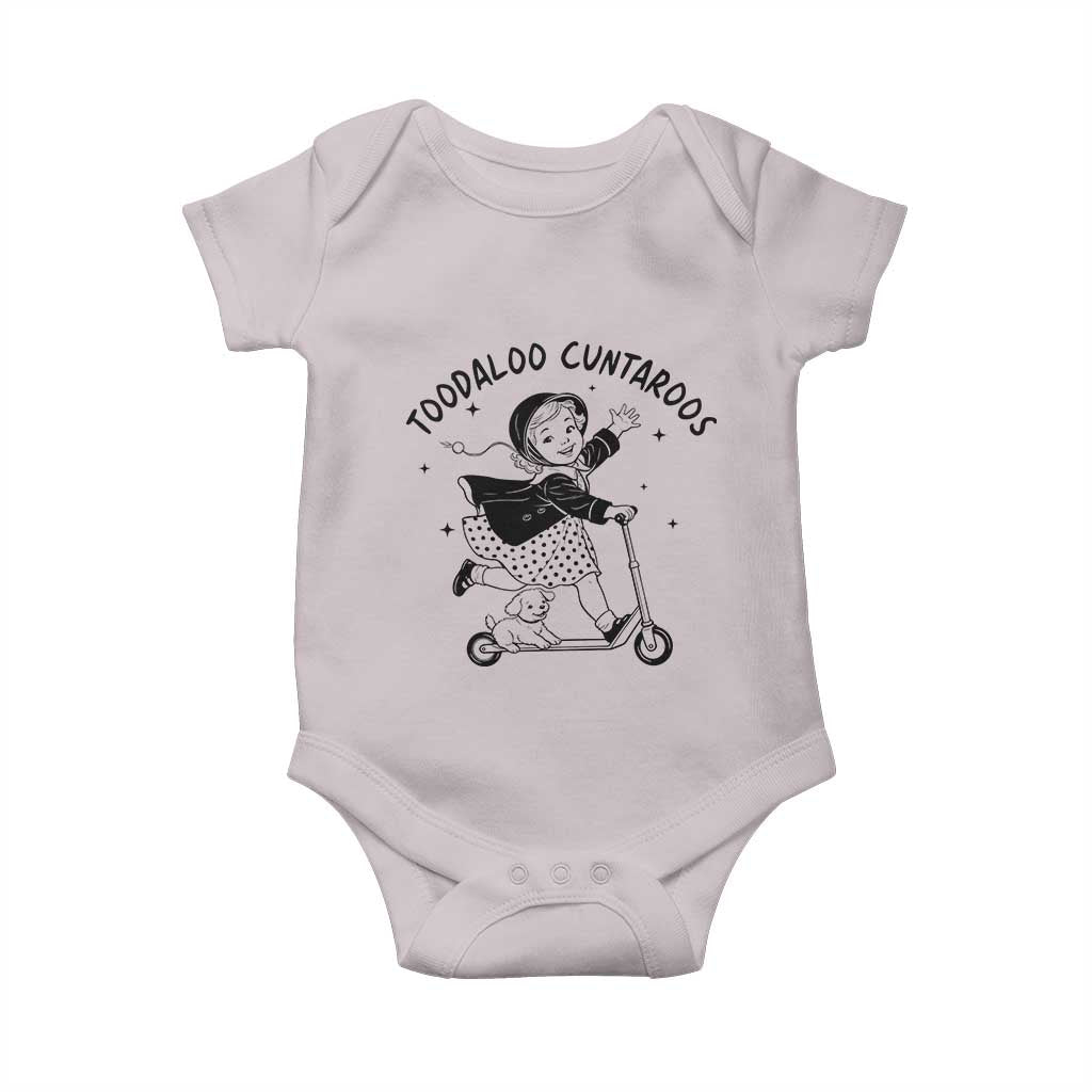 Toodaloo Cuntaroos Baby Onesie Funny Roller Girl Sarcastic TS14 Ice Gray Print Your Wear