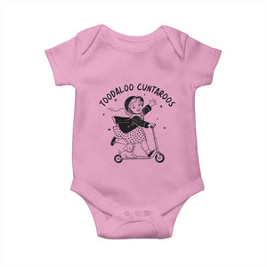 Toodaloo Cuntaroos Baby Onesie Funny Roller Girl Sarcastic TS14 Light Pink Print Your Wear