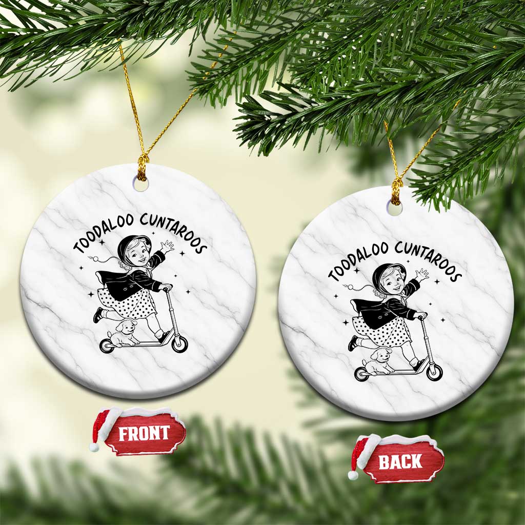 Toodaloo Cuntaroos Ceramic Ornament Funny Roller Girl Sarcastic TS14 1pc White Marble Print Your Wear