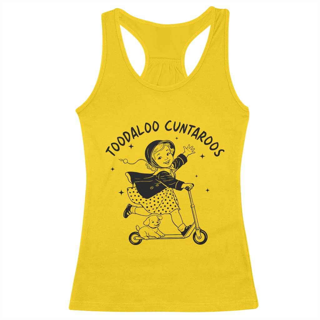 Toodaloo Cuntaroos Racerback Tank Top Funny Roller Girl Sarcastic TS14 Daisy Print Your Wear