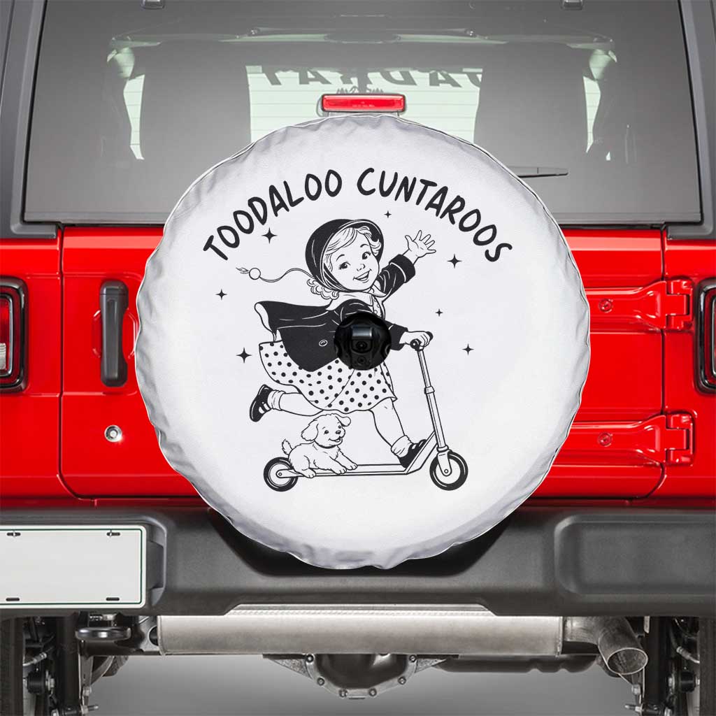 Toodaloo Cuntaroos Spare Tire Cover Funny Roller Girl Sarcastic TS14 White Print Your Wear