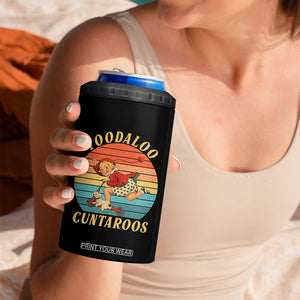 Toodaloo Cuntaroos 4 in 1 Can Cooler Tumbler Funny Sarcastic Goodbye Humor TS14 Print Your Wear