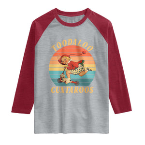 Toodaloo Cuntaroos Raglan Shirt Funny Sarcastic Goodbye Humor TS14 Heather Gray Heather Red Print Your Wear
