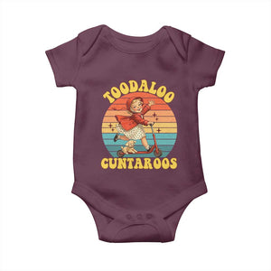 Toodaloo Cuntaroos Baby Onesie Funny Roller Sassy Girl Sarcastic Humor TS14 Maroon Print Your Wear