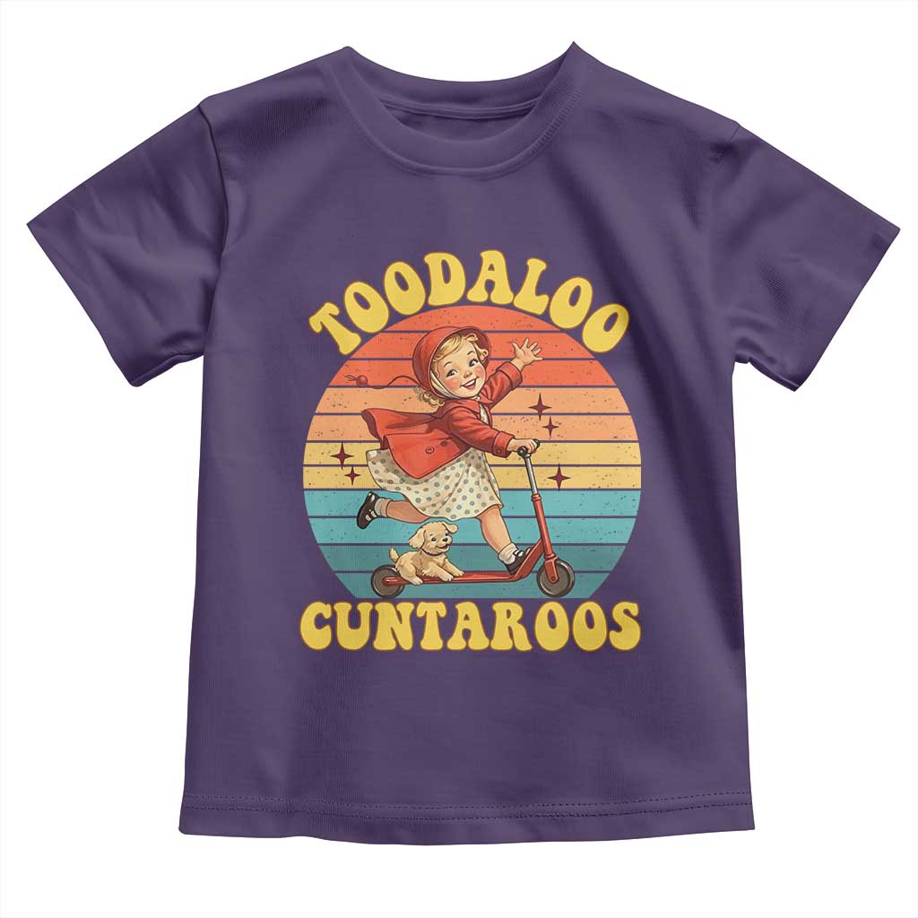 Toodaloo Cuntaroos Toddler T Shirt Funny Roller Sassy Girl Sarcastic Humor TS14 Purple Print Your Wear