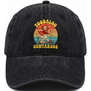 Toodaloo Cuntaroos Washed Cotton Baseball Cap Funny Roller Sassy Girl Sarcastic Humor TS14 Washed Cap Universal Fit Black Print Your Wear