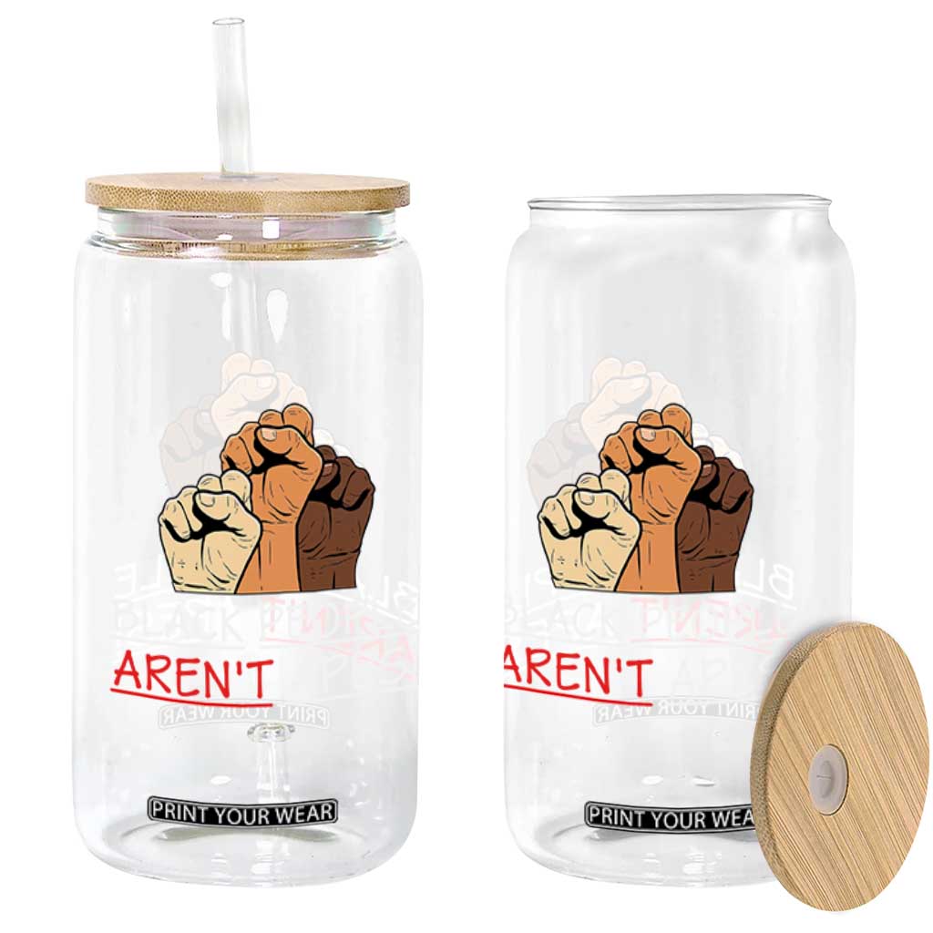 Black People Aren't Apes Glass Can Anti-Racist Statement TS14 Print Your Wear