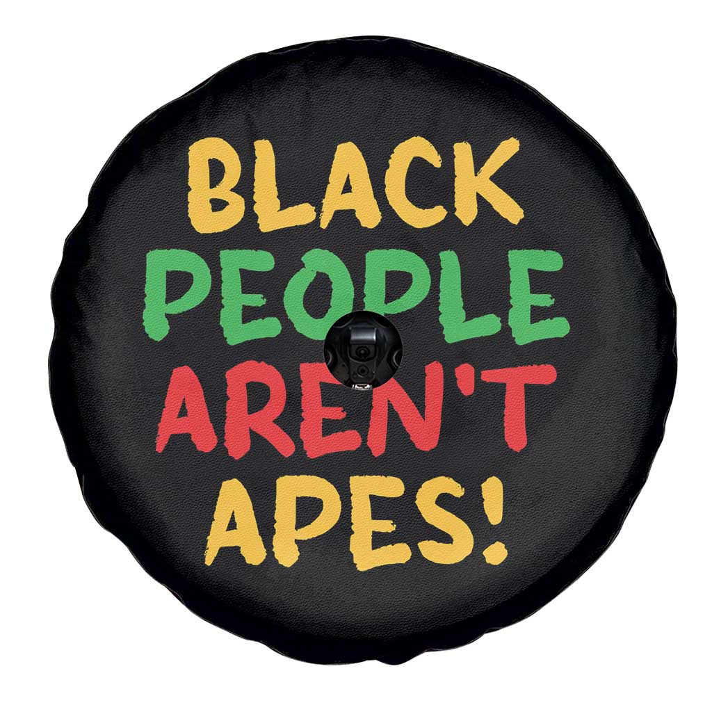 Black People Aren't Apes Spare Tire Cover Anti Racist Protest TS14 Print Your Wear