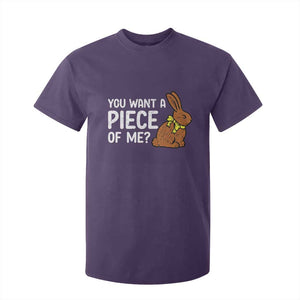 You Want A Piece Of Me T Shirt For Kid Funny Easter Chocolate Bunny TS14 Purple Print Your Wear