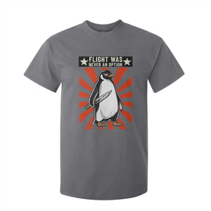 Flight was Never an Option T Shirt For Kid Funny Penguin Knife Sarcastic