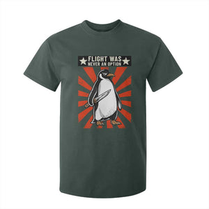 Flight was Never an Option T Shirt For Kid Funny Penguin Knife Sarcastic