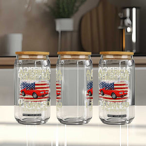 America Turns 250 I Turn 50 1976 50th Birthday Glass Can Sports Car Retro Americana