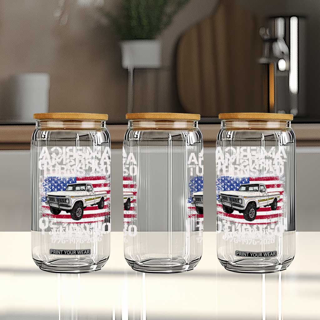 America Turns 250 I Turn 50 1976 50th Birthday Glass Can Vintage Classic Original American Old Pickup Truck