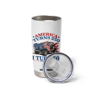 America Turns 250 I Turn 50 1976 50th Birthday Tumbler Cup Compact Classic Off-road SUV