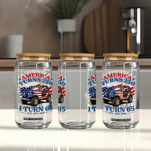 America Turns 250 I Turn 65 1961 65th Birthday Glass Can Compact Classic Off-road SUV