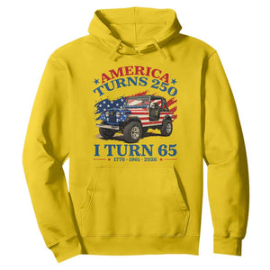 America Turns 250 I Turn 65 1961 65th Birthday Hoodie Compact Classic Off-road SUV