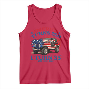 America Turns 250 I Turn 35 1991 35th Birthday Tank Top Compact Classic Off-road SUV