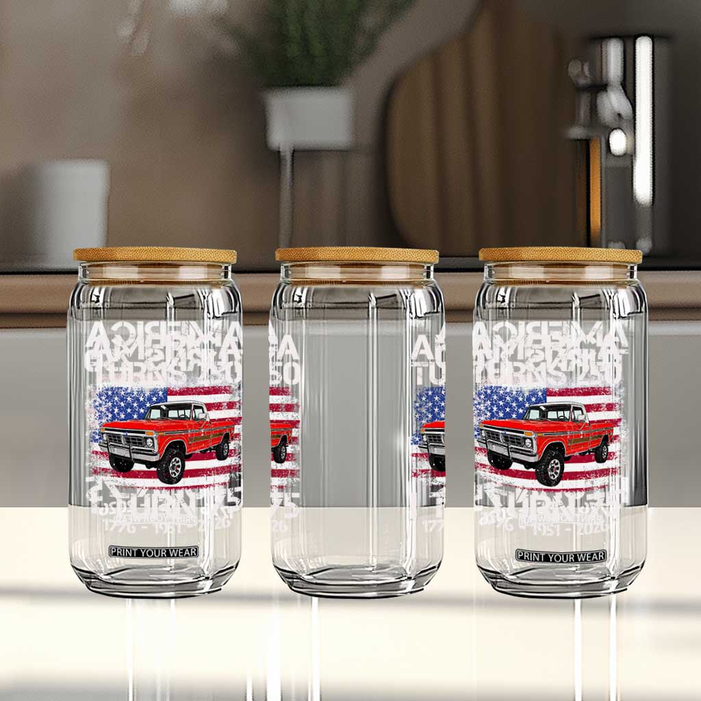 America Turns 250 I Turn 75 1951 75th Birthday Glass Can Vintage Classic Original American Old Pickup Truck