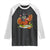 Funny Thanksgiving Cat Pilgrim Eat Turkey Raglan Shirt TS14 Black White Print Your Wear