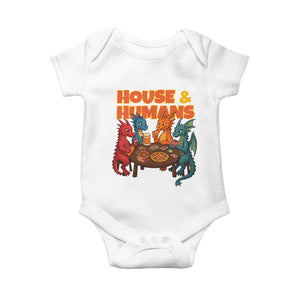 Houses Humans Baby Onesie Funny RPG Parody Gamer TS14 White Print Your Wear