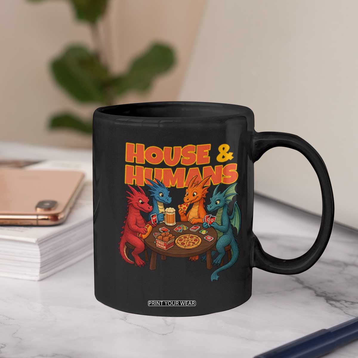 Houses Humans Coffee Mug Funny RPG Parody Gamer TS14 Print Your Wear