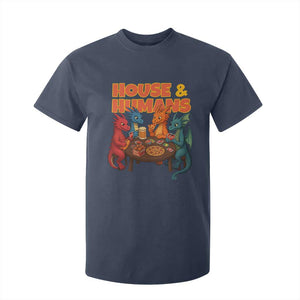 Houses Humans T Shirt For Kid Funny RPG Parody Gamer TS14 Navy Print Your Wear