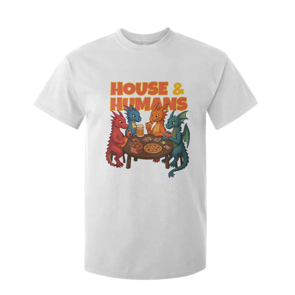 Houses Humans T Shirt For Kid Funny RPG Parody Gamer TS14 White Print Your Wear