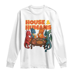 Houses Humans Long Sleeve Shirt Funny RPG Parody Gamer TS14 White Print Your Wear