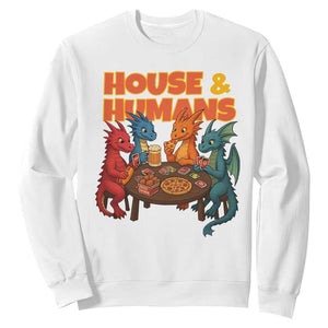 Houses Humans Sweatshirt Funny RPG Parody Gamer TS14 White Print Your Wear