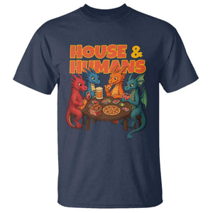 Houses Humans T Shirt Funny RPG Parody Gamer TS14 Navy Print Your Wear