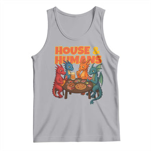 Houses Humans Tank Top Funny RPG Parody Gamer TS14 Athletic Heather Print Your Wear