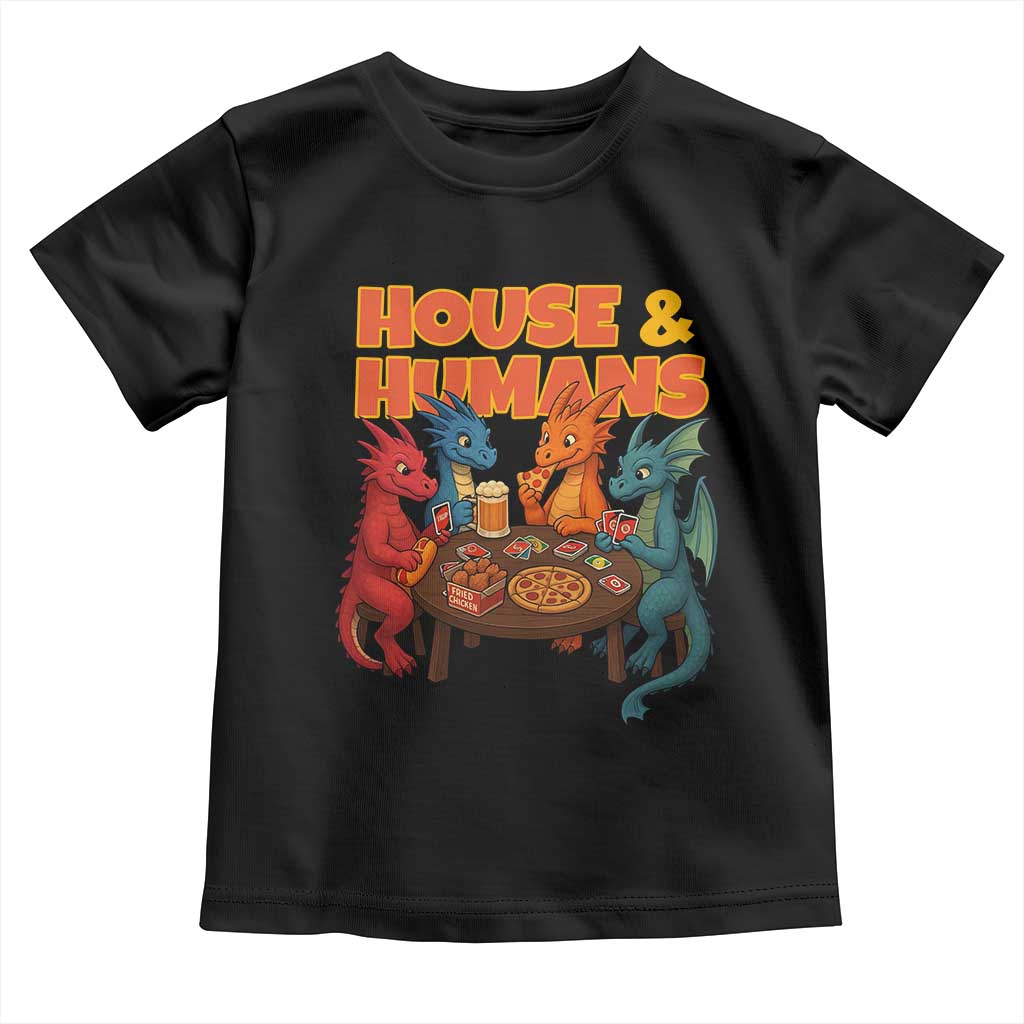 Houses Humans Toddler T Shirt Funny RPG Parody Gamer TS14 Black Print Your Wear