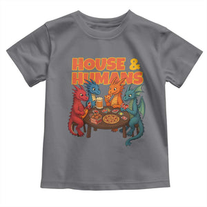 Houses Humans Toddler T Shirt Funny RPG Parody Gamer TS14 Charcoal Print Your Wear