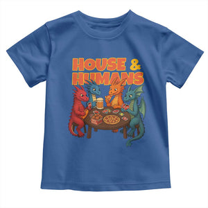 Houses Humans Toddler T Shirt Funny RPG Parody Gamer TS14 Royal Blue Print Your Wear