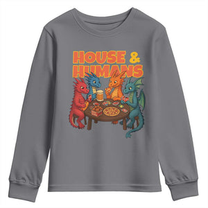 Houses Humans Youth Sweatshirt Funny RPG Parody Gamer TS14 Charcoal Print Your Wear