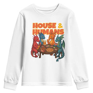 Houses Humans Youth Sweatshirt Funny RPG Parody Gamer TS14 White Print Your Wear