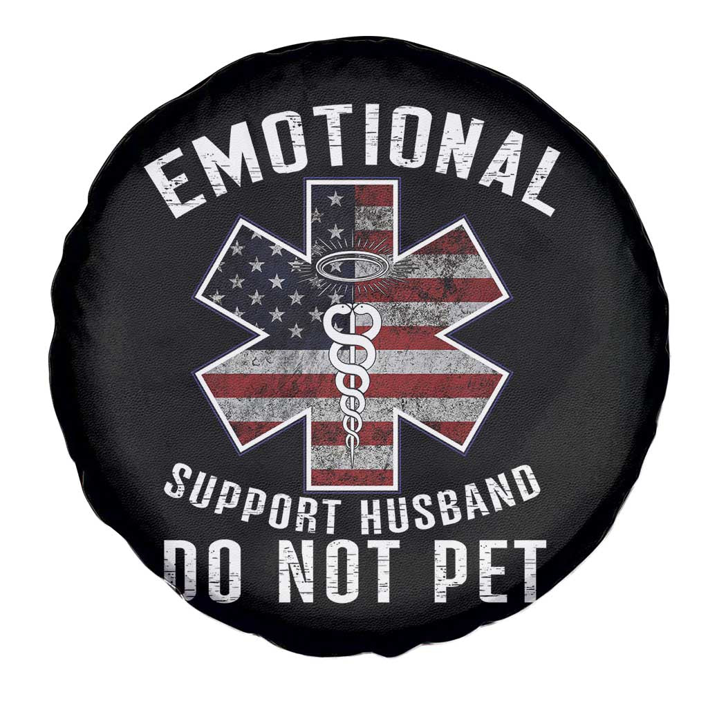 Emotional Support Husband Do Not Pet Spare Tire Cover Funny Couples TS14 Print Your Wear