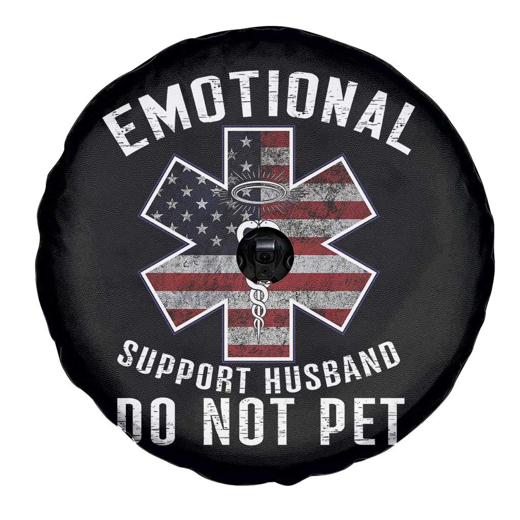 Emotional Support Husband Do Not Pet Spare Tire Cover Funny Couples TS14 Print Your Wear