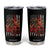 Firefighter Patriotic Fire Truck Fireman American Flag Tumbler Cup TS14 Black Print Your Wear