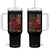 Firefighter Patriotic Fire Truck Fireman American Flag Tumbler With Handle TS14 One Size: 40 oz Black Print Your Wear