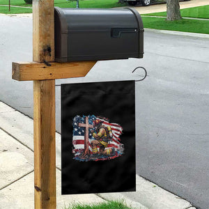 Fireman American Flag Garden Flag Firefighter Christian Cross Bible TS14 Print Your Wear